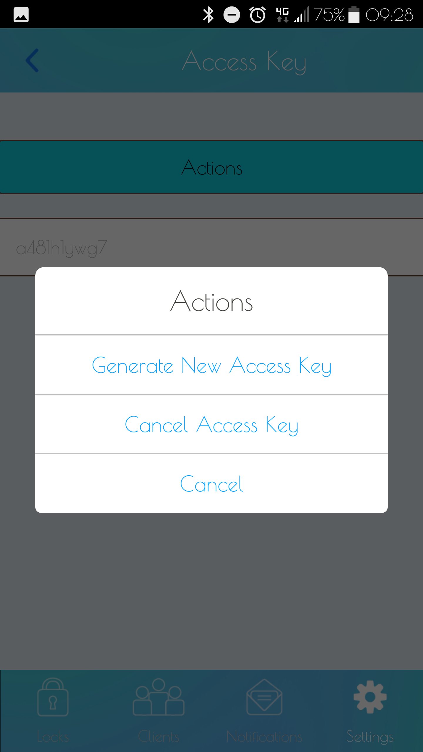 Generate an Access Key